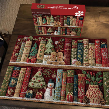 Accogliente puzzle di libreria di Natale puzzle 1000 pezzi
